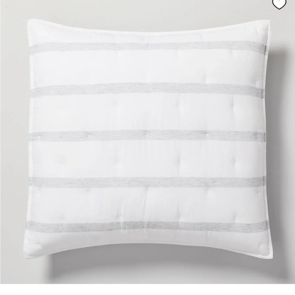 West Elm King shams.